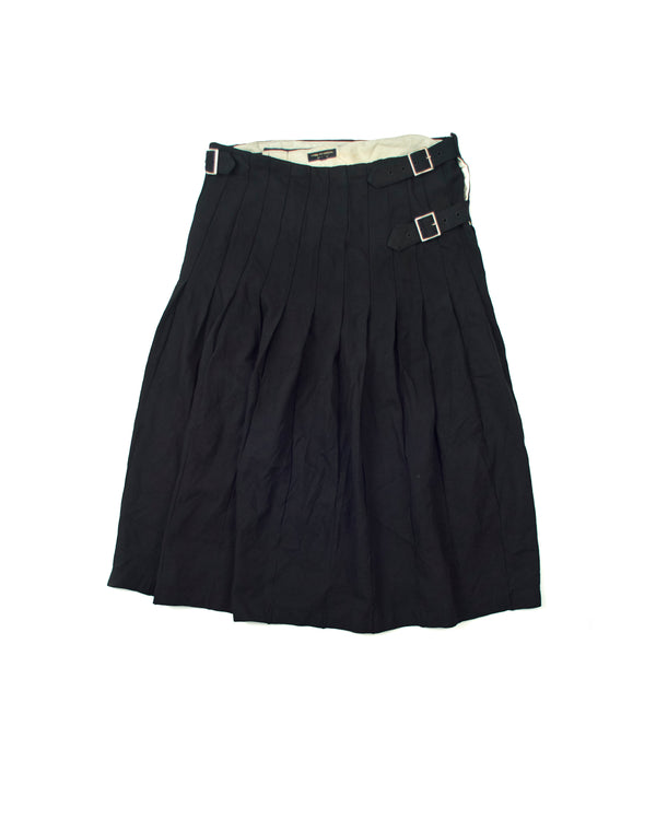09ss Comme des Garçons Homme+ Ester Shrink Pleated Wrap Skirt