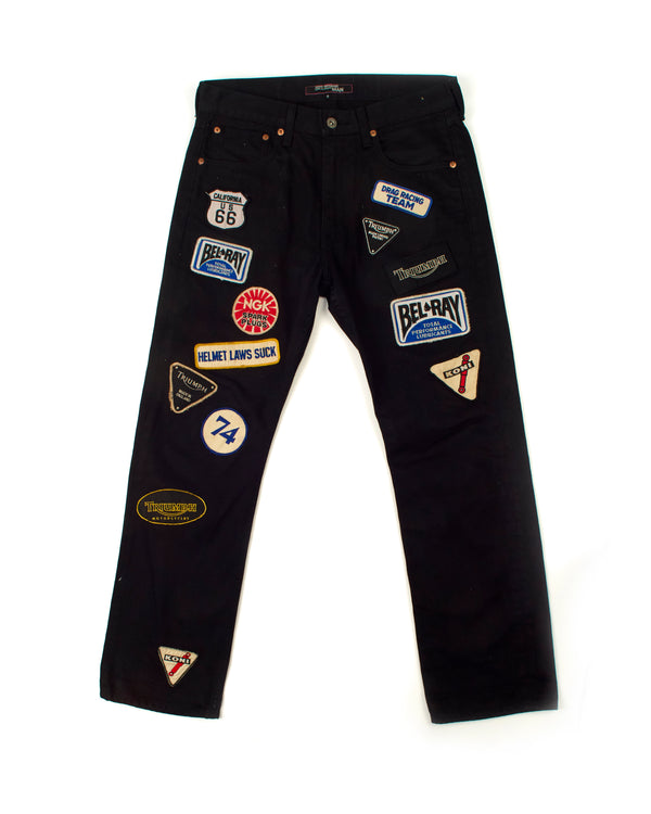2002 Junya Watanabe "Helmet Laws Suck" Denim